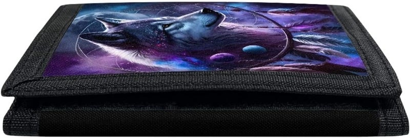GLUDEAR Kids Boys Girls Wallet Trifold Youth Wallet Coin Pocket Card Holders Outdoor Novelty Wallet Money Organizer,Dream Wolf - Image 5